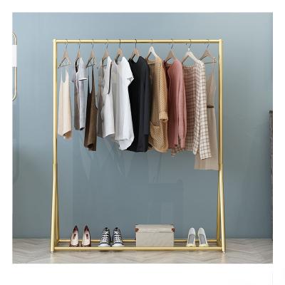 China Other Commercial Cheap Luxury Anti Slip Store Display Rack Hanger Floor Metal Coat Rack Rack for sale