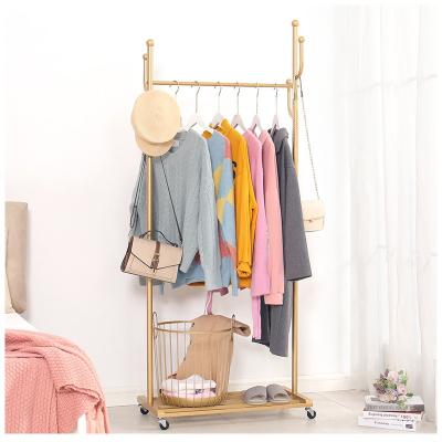 China Amazon Movable Multifunctional Vending Metal Top Storage Hanger Rack Coat Rack for sale