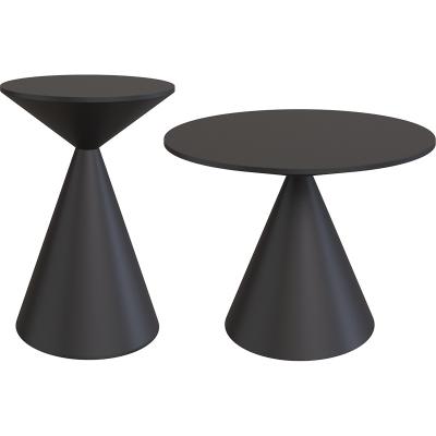 China Other Manufacturer Luxury Metal Round Side Table Set Coffee Table For Living Room for sale