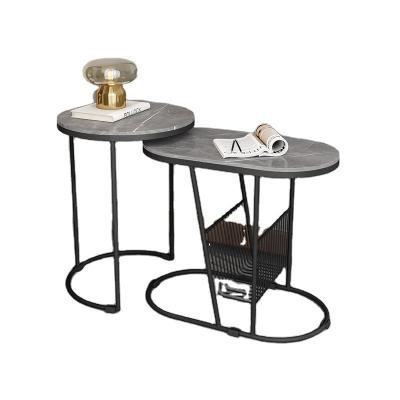 China The Other Factory Direct Luxury Multifunctional Slate Sofa Side Metal Combination End Table Office Table for sale