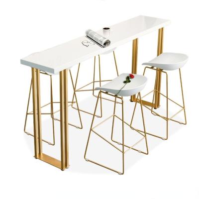 China Minimalist Customizable Nordic Metal Bar Tablel Combination Bar Solid Wood Chair For Home for sale