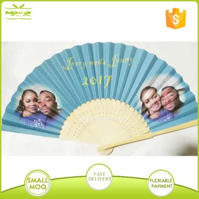 China Europe Personal Photo Printing Wedding Hand Fans for sale