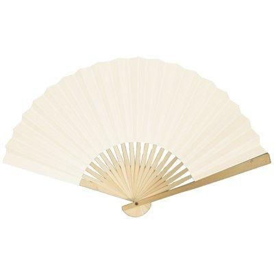 China China 8.25inch 21cm White Chinese Fan Wedding Invitations for sale