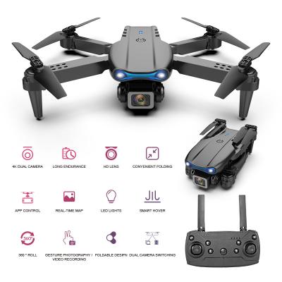 China Fashion Best E99 Pro2 Drone 4K Headless Optical Flow Quadrocopter With Dual Cameras Foldable RC Dron Smart Follow Me Super Wide Angle Camera for sale