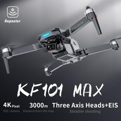 China Triaxial Brushless Foldable Drones KF101 Dron Motor RC Quadcopter Gimbal 5G Wifi EIS Mode KF101 Maximum Headless Professional Drone 4K HD Camera for sale