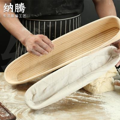 China Sustainable Size Long Oblong Loaf Basket Xxl Proofing for sale