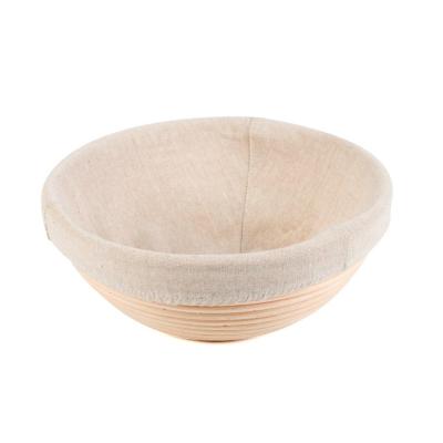 China 8.5 Inch Round Rattan Bread Proofing Stocked Basket for sale