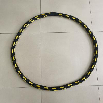 China Nylon Black Strong Nylon Endless Pull Rope Braided Rope Loop Training Rope Lifting Ring for sale