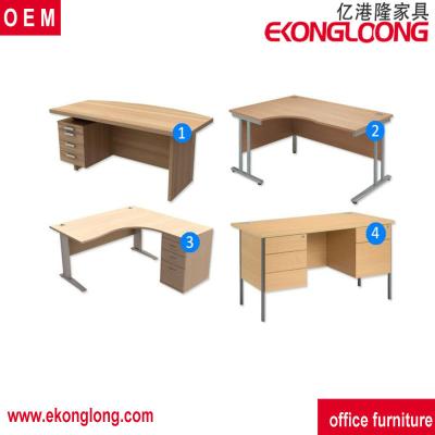 China PANEL Desktop PC Desk / Corner Desk Yikonglong Commercial Furniture for sale