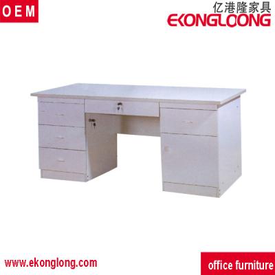 China PANEL Marble Top Desk / Executive Wood Desk Yikonglong Commercial Furniture for sale