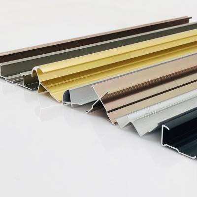 China Modern High Quality Customized Aluminum Carpet Edge Trim Metal Transition Strip For Apartment for sale