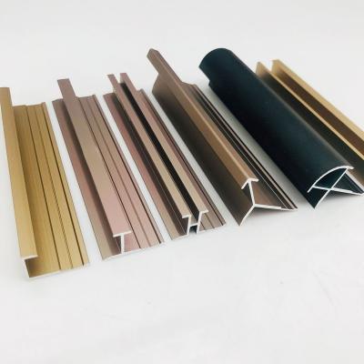 China High Quality Various Shape Modern Customized Aluminum Metal Corner Curved Tile Edge Trim for sale