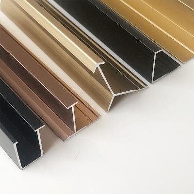 China Modern Aluminum Ceramic Tile Corner Metal Edge Trim Various Shape Trim For Wall Tile Trim for sale