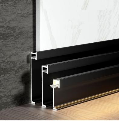 China Hot Sale Modern Led Aluminum Baseboard Skirting Profile Light Led Skirting Board for sale