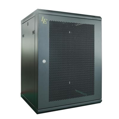 China Preto SPCC 15U Porta ventilada de parede Mount Server Rack Cabinet Rack Mount Data Network Enclosure 19 polegadas IT Network Cabinet à venda