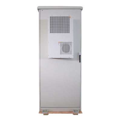 China 19 Inches Metal Enclosure Waterproof Dustproof Outdoor Cabinet With IP65 Protection With Air Conditioner Cooling for sale