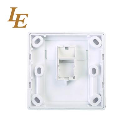 China 3 Port Keystone Jack Socket de la placa frontal de la red Cat6 UTP RJ45 con panel de parches y conector de cable de red en venta