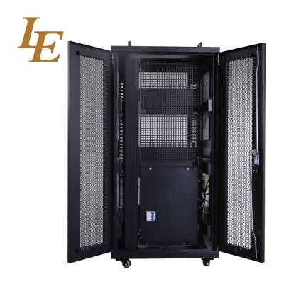 China 19 Inch Secure Server Rack Cabinet , Doors Type Data Network Cabinet With Handles for sale