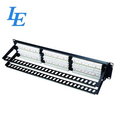 China 48 Port Cat6 Patch Panel 1u , P2248-C6A 48 Port Ethernet Patch Panel for sale