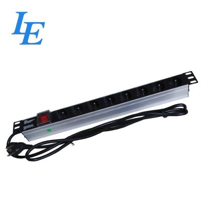 China 8 Ports Server Rack PDU 220/250V For Network Cabinet DIN49441 16A Socket Standard for sale