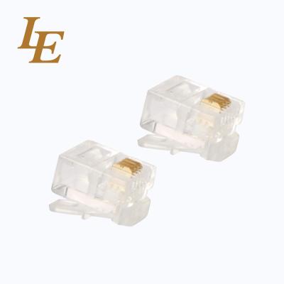 China 3 Prong RJ11 Telephone Modular Plug For Phone Line Cord for sale