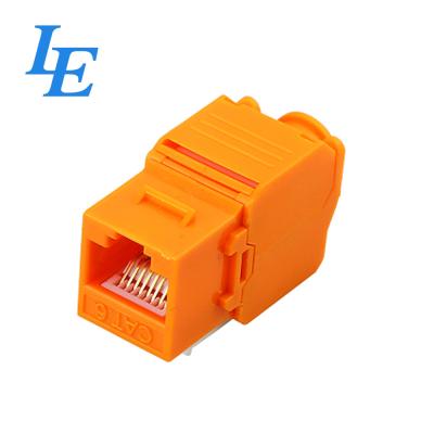 China UTP 180° Toolless Cat6 Network Keystone Jack for sale