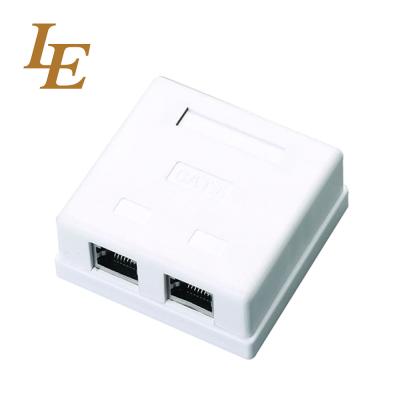 China Cat5e Utp Rj45 Surface Mount Box For Telecommunication for sale