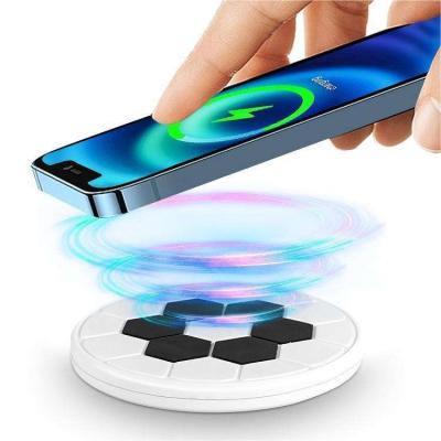 China 10W Qi Wireless Charger Charging Station Universal Magnetic Fast Magnetic Wireless Charging Pad Small Phone and Earphone Wireless Charger for sale