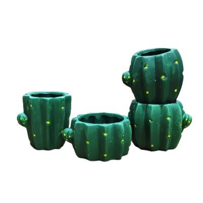 China Creative Modern Cactus Plant Garden Decoration Succulent Planting Flower Pot Pot Durable Material for sale