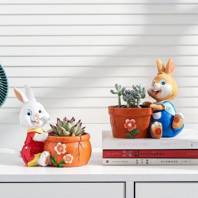 China Garden Minimalist Set Grow Smart Garden Flower Pot Rabbit Flower Pot Flower Nursery Fleshy Production for sale