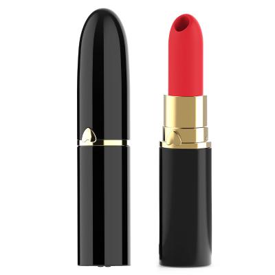 China Sucking + Vibrating + Tongue Licking 3 Speeds 7 Frequency Modes 10 Sucking VibrationMasturbation Vibrating Female Lipstick Vibrator Lipstick Egg Massager AV for sale