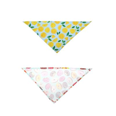 China Custom Printed Sport Logo Pet Bandana Triangle Plain Dog Bandana for sale