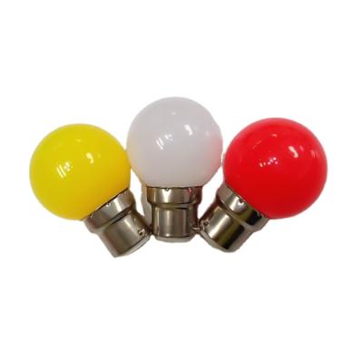 China Residential RGB 1W LED Light Bulb G45 Color PC Plastic Cover For Decoration Use for sale