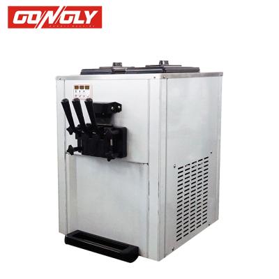 China Commercial Snack Factory Gongly Table Top Soft Serve 3 Flavors Ice Cream Machine for sale