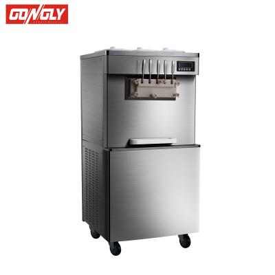 China Snack factory OEM factory floor standing soft ice cream machine/yogurt machine/ice cream maker for sale