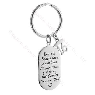 China llaveros wholesale custom hot sales promotion 316L stainless steel metal key chain key chain personalizados for sale