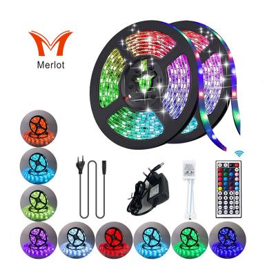 China Project 5m sets 24v 4 array high voltage 5050 rgb wifi led strip light for sale