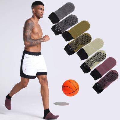 China Wholesale Antibacterial Men's Sports Yoga Knocks Pilates Fitness Grip Anti-Slip Grip Sweat Absorbing 100% Cotton Soccer 2022 New Style Custom L for sale