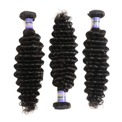 China Luster Wholesale Natural Unprocessed Brazilian Virgin Human Hair Bundles Cheap Sellers Deep Wave Virgin Hair Extension for sale