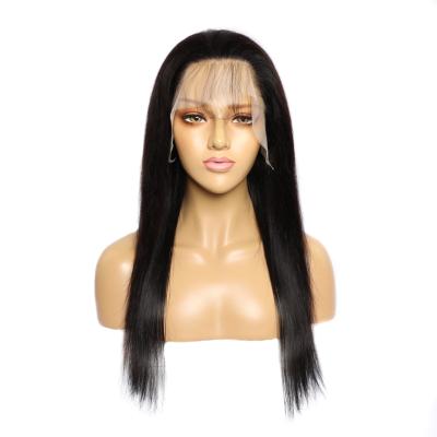 China Wholesale natural straight color t piece luster lead cap shortened real hd lace up natural human hair wigs transparent lace for sale