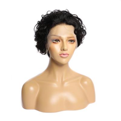 China Wholesale Natural BOB Short Wig High Quality Brazilian Luster Cuticle Aligned Curly Virgin Human Hair HD Transparent Full Lace Wig for sale