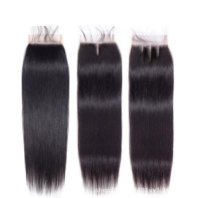 China Natural Luster 10a Grade Straight Hair 4x4 5x5 13x6 Closure Hair Bundles Closure With Baby Hair for sale