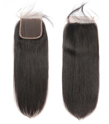 China Affair 100g 18-40 Inch Natural Cheap Women's Raw Indian Human Hair 5x5 13x6 Luster Weave Lace Closure Hair With Baby Hair for sale