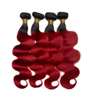 China Natural Luster Cheap Natural Hair Bundles Cuticle Aligned Brazilian Red Virgin Hair Body Wave 1B Hair Extension for sale