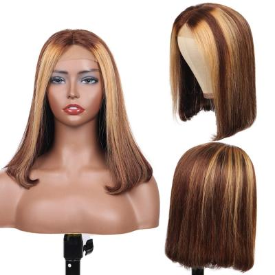 China 10a 12a Gloss Body Wave High Quality Natural Straight Curly Lace Wig Ombre Piano Color Ombre Piano Color Hair for sale