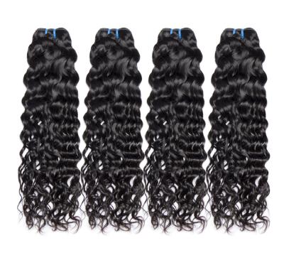 China Wholesale 18-40 Inch 10a Natural Factory Luster Women Wave Hair Bundles With Closure 4x4 5x5 13x6 Cuticle Aligned Hair for sale