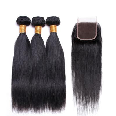 China High Quality Luster Free Sample Natural Hair In Stock 150% 180% Density Virgin Brazilian Straight Hair Bundles Body Wave Hair Extensions for sale