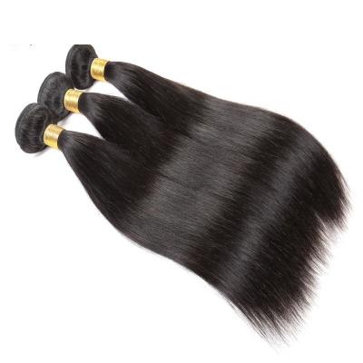 China Luster Wholesale Long Natural Hair Extensions 40 Inches Brazilian Straight Hair With Closure In Stock Straight Remy Hair Bundles for sale