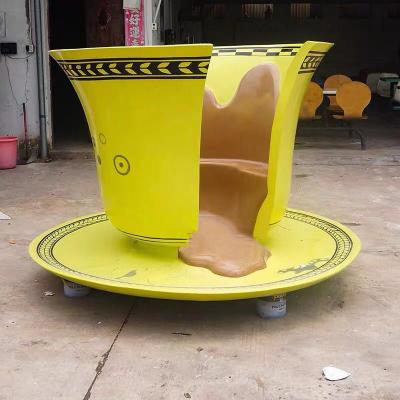 China Dining Chair Y230 Fiberglass Cup Shaped Modern Chair Fancy Cafe Chairs for sale