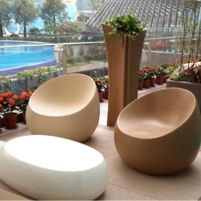 China Y094 Y094 Garden Chair Stone Sofa Garden Chair Sofa Commercial Fiberglass Table Stone Chair Outdoor Tables and Chairs for sale